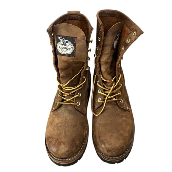 GEORGIA BOOT MEN'S SOFT TOES OIL RESISTANT WORK BOOTS, Size 10M - Picture 2 of 13